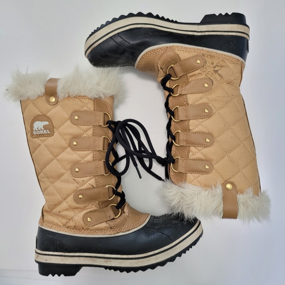 Sorel Women's Tofino Cate Boot -Curry/Black - Picture 2 of 12